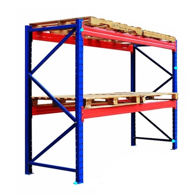 1000kg Factory Pallet Racking Blue Adjustable Metal Shelves