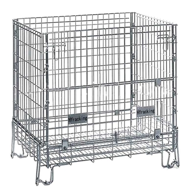 500kg Collapsible Wire Cage Foldable Wire Mesh Storage Cages Odm