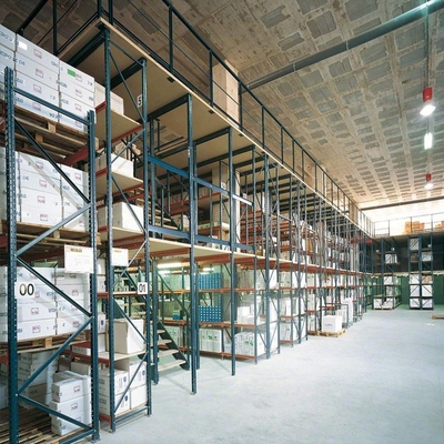5000kg Loaded Mezzanine Racking System Storage Warehouse Cold Rolled Steel Q235B