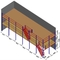2 Floors Storage Mezzanine Platforms ODM Steel Frame Mezzanine Floor For Shop