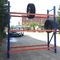 ISO 5000kgs Stainless Steel Shelves With Wheels Motorcycle Tire Rack