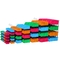 5Lbs 2kg Plastic Stacking Boxes Front Opening Storage Containers For Garage