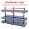 8M Heavy Duty Cantilever Storage Racks CE Cantilever Rack Shelf