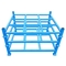2.25T Tire Stack Rack Galvanized Metal Stacking Pallets Red
